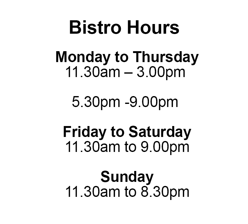 Alroy Tavern Bistro Opening Hours